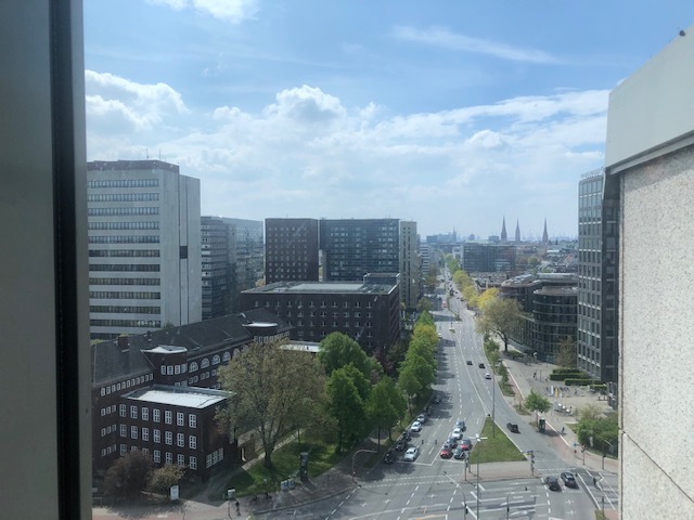 Hamburg Blick aus sturmfreier Bude